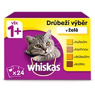 Whiskas kapsičky drůbeží výběr v želé pro dospělé kočky 24 x 100g - Kapsička pro kočky