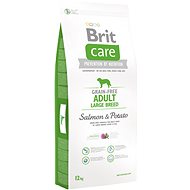 Brit Care grain-free adult large breed salmon & potato 12 kg - Granule pro psy