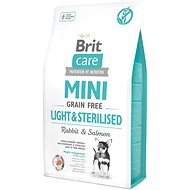 Brit Care mini grain free light & sterilised 2 kg - Granule pro psy