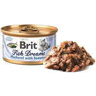 Brit Fish Dreams Mackerel & Seaweed 80g  - Konzerva pro kočky