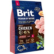 Brit Premium by Nature Junior L 3 kg - Granule pro štěňata