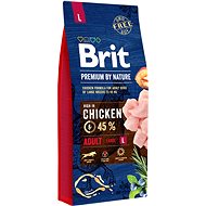 Dog Kibble Brit Premium by Nature Adult L 15kg