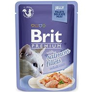 Kapsička pro kočky Brit Premium Cat Delicate Fillets in Jelly with Salmon 85 g - Kapsička pro kočky