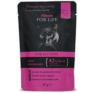 Fitmin For Life Kuřecí kapsička pro koťata 85 g - Kapsička pro kočky