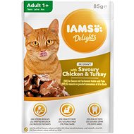 Kapsička IAMS kuře a krůta masem v omáčce 85 g - Kapsička pro kočky