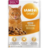 Kapsička IAMS senior kuře v omáčce 85 g - Kapsička pro kočky