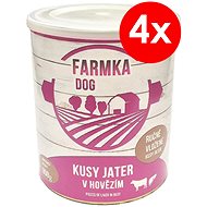 FARMKA DOG 800 g s játry 4 ks - Konzerva pro psy