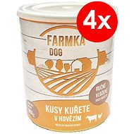 FARMKA DOG 800 g s kuřetem 4 ks - Konzerva pro psy