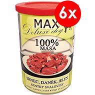 MAX Deluxe Roe Deer, Fallow Deer, Deer 400g, 6 pcs - Canned Dog Food