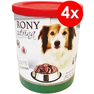 Konzerva pro psy RONY zvěřina 800 g, 4 ks
