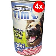 TIM 1200 g rybí, 4 ks - Konzerva pro psy