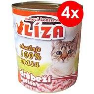 LÍZA 800 g drůbeží, 4 ks - Konzerva pro kočky