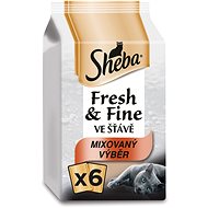 Sheba Fresh & Fine mix kuře a losos 6 × 50 g