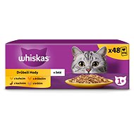 Whiskas kapsička drůbeží výběr v želé pro dospělé kočky 48 × 100g - Kapsička pro kočky