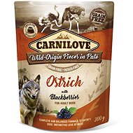 Carnilove Dog Pouch Paté Ostrich with Blackberries 300 g - Kapsička pro psy