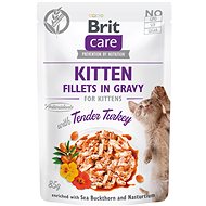 Brit Care Cat Kitten Fillets in Gravy with Tender Turkey 85 g - Kapsička pro kočky
