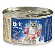 Brit Premium by Nature Chicken with Beef 200 g - Konzerva pro kočky