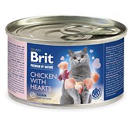 Brit Premium by Nature Chicken with Hearts 200 g - Konzerva pro kočky