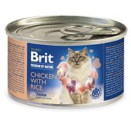Brit Premium by Nature Chicken with Rice 200 g - Konzerva pro kočky