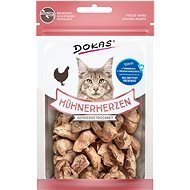 Dokas - Mrazem sušená kuřecí srdíčka pro kočky 15 g - Pamlsky pro kočky