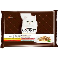 Gourmet A la Carte multipack - kuře, hovězí, pstruh, tmavá treska 4 × 85 g - Kapsička pro kočky