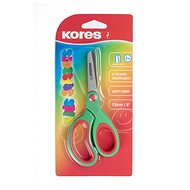 KORES with soft grip 13 cm, green-red - Children’s Scissors