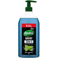Sprchový gel Radox Sport 3v1 pánský sprchový gel na tělo, tvář a vlasy 750ml