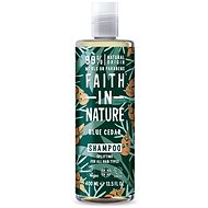 FAITH IN NATURE Šampon Modrý cedr MAXI 400 ml - Šampon pro muže