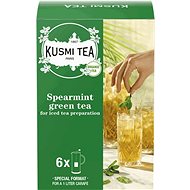 Kusmi Tea Organic Green Tea with Mint Box with 6 Litre Bags 48g - Tea