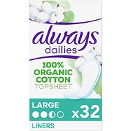 Slipové vložky ALWAYS Cotton Protection Large Intimky 32 ks
