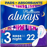 ALWAYS Platinum Night 22 ks  - Menstruační vložky