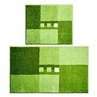 LineaDue MERKUR Set 2ks (40x50cm bez výřezu+50x80cm) SET, zelená - Koupelnová předložka