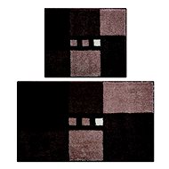LineaDue MERKUR Set 2ks (40x50cm bez výřezu+50x80cm) SET, hnědá - Koupelnová předložka