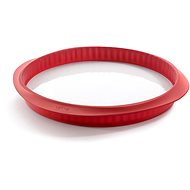 LEKUE Zapékací forma s odnímatelným talířem na quiche Lékué Quiche Pan 28 cm | červená - Pečicí forma
