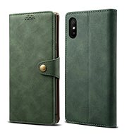 Lenuo Leather pro Xiaomi Redmi 9A, zelená - Pouzdro na mobil