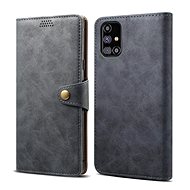 Lenuo Leather pro Samsung Galaxy M31s, šedé