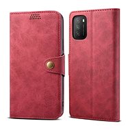 Lenuo Leather pro Xiaomi Poco M3, červené - Pouzdro na mobil