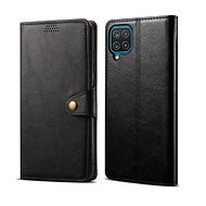 Lenuo Leather pro Samsung Galaxy A12, černé - Pouzdro na mobil