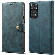 Lenuo Leather flip case for Xiaomi Redmi Note 11/11S, blue