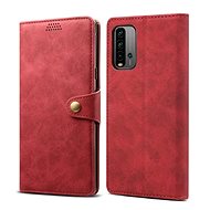 Lenuo Leather pro Xiaomi Redmi 9T, červené - Pouzdro na mobil