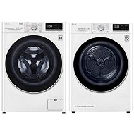 LG F4WV710P0E + LG RC91V9AV4Q - Washer Dryer Set