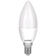 ENTAC LED žárovka E14 svíčka 4W 350lm studená, ekv. 32W - LED žárovka