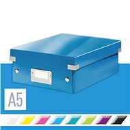 Archivační krabice LEITZ WOW Click & Store A5 22 x 10 x 28.2 cm, modrá - Archivační krabice