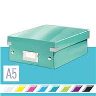 Archivační krabice LEITZ WOW Click & Store A5 22 x 10 x 28.2 cm, ledově modrá - Archivační krabice