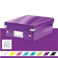 LEITZ WOW Click & Store A5 22 x 10 x 28.2 cm, purpurová - Archivační krabice