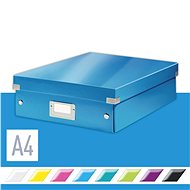 Archivační krabice LEITZ WOW Click & Store A4 28.1 x 10 x 37 cm, modrá - Archivační krabice