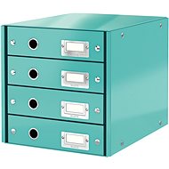 Zásuvkový box LEITZ Click & Store WOW, 4dílný, ledově modrý - Zásuvkový box