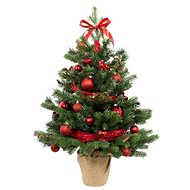 Vánoční stromek LAALU  Ozdobený stromeček TRADIČNÍ ČERVENÁ 60 cm s 28 ks ozdob a dekorací