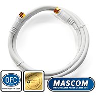 Mascom satelitní kabel 7676-015W, konektory F 1.5m - Koaxiální kabel