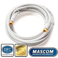 Mascom satelitní kabel 7676-030W, konektory F 3m - Koaxiální kabel